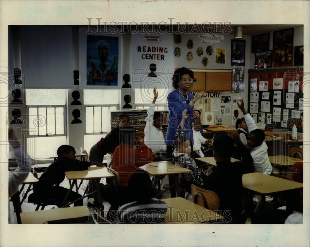 1992 Press Photo shirley patton malcolm x academy - Historic Images