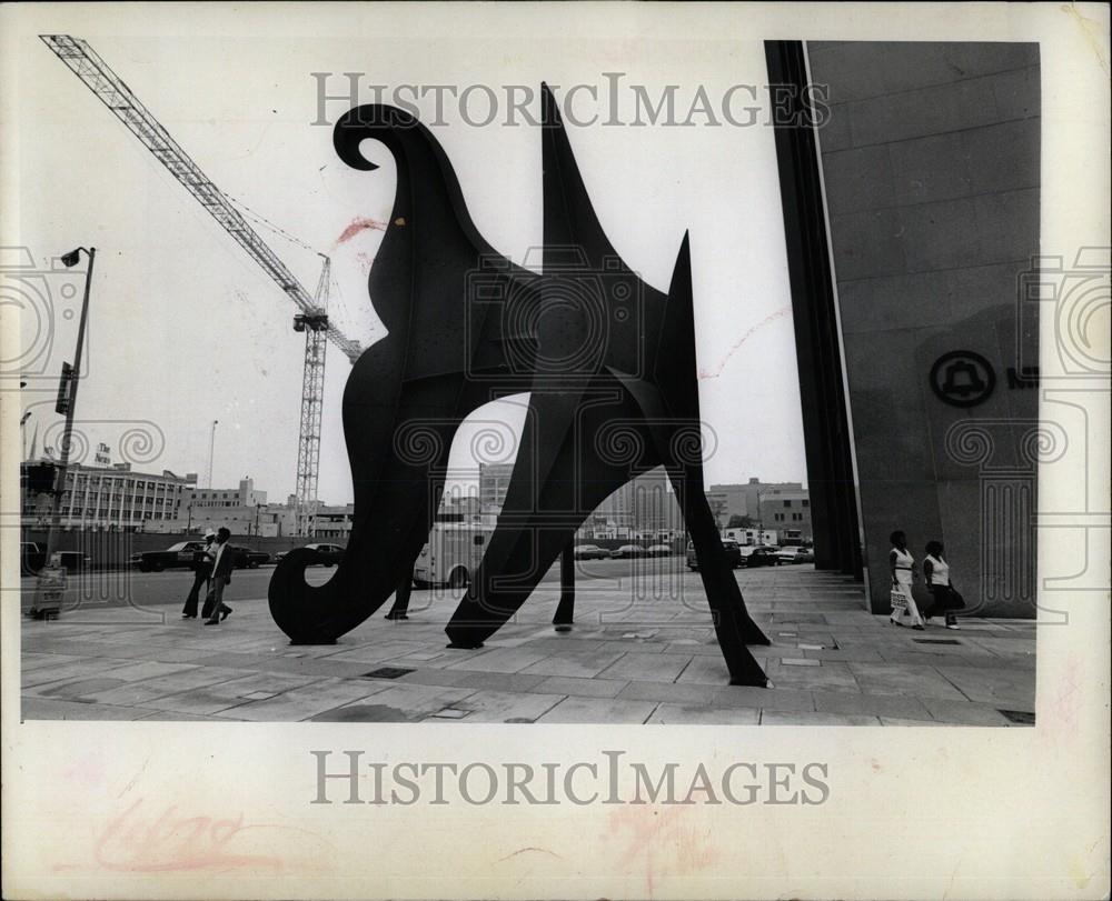 1973 Press Photo Michigan Bell Telephone Building - Historic Images