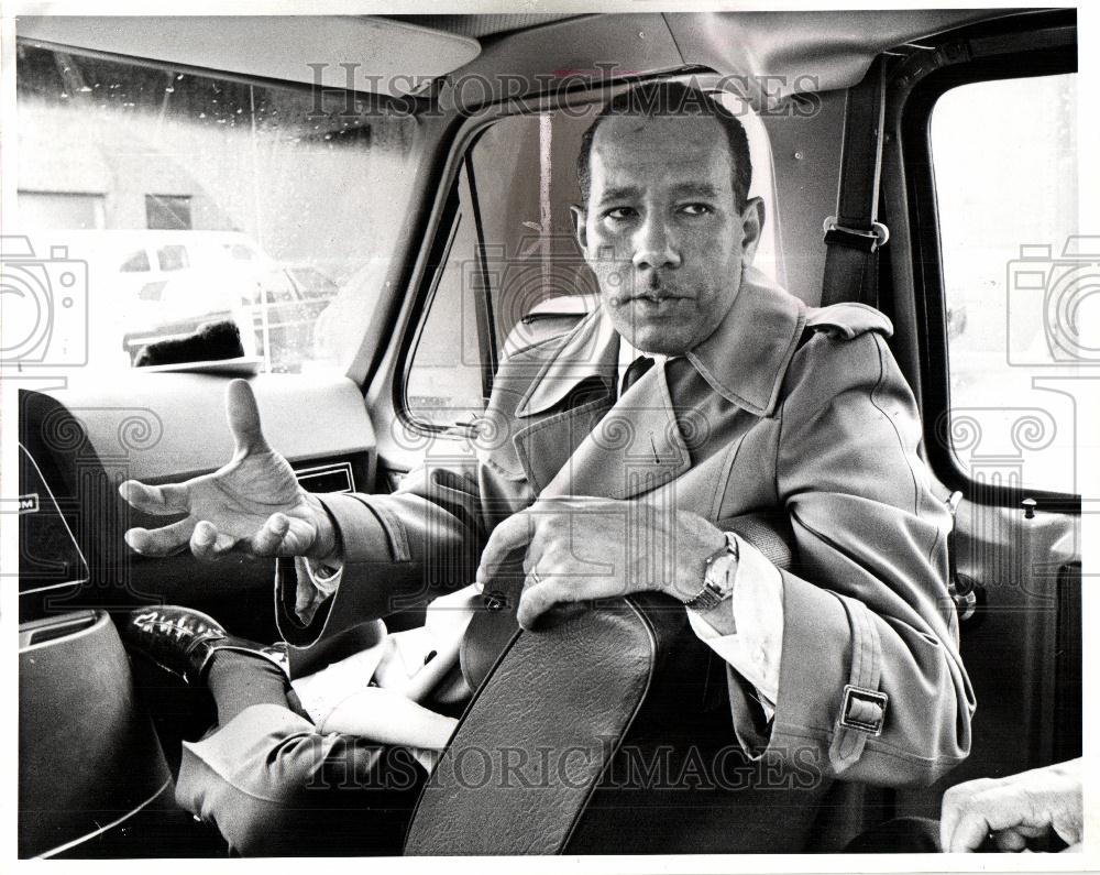 1977 Press Photo Ernest C. Browne Detroit Councilman - Historic Images