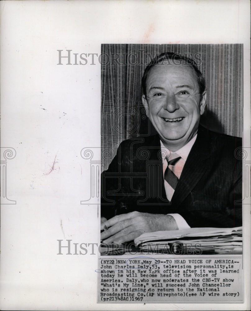 1967 Press Photo john charles daly voice of america - Historic Images