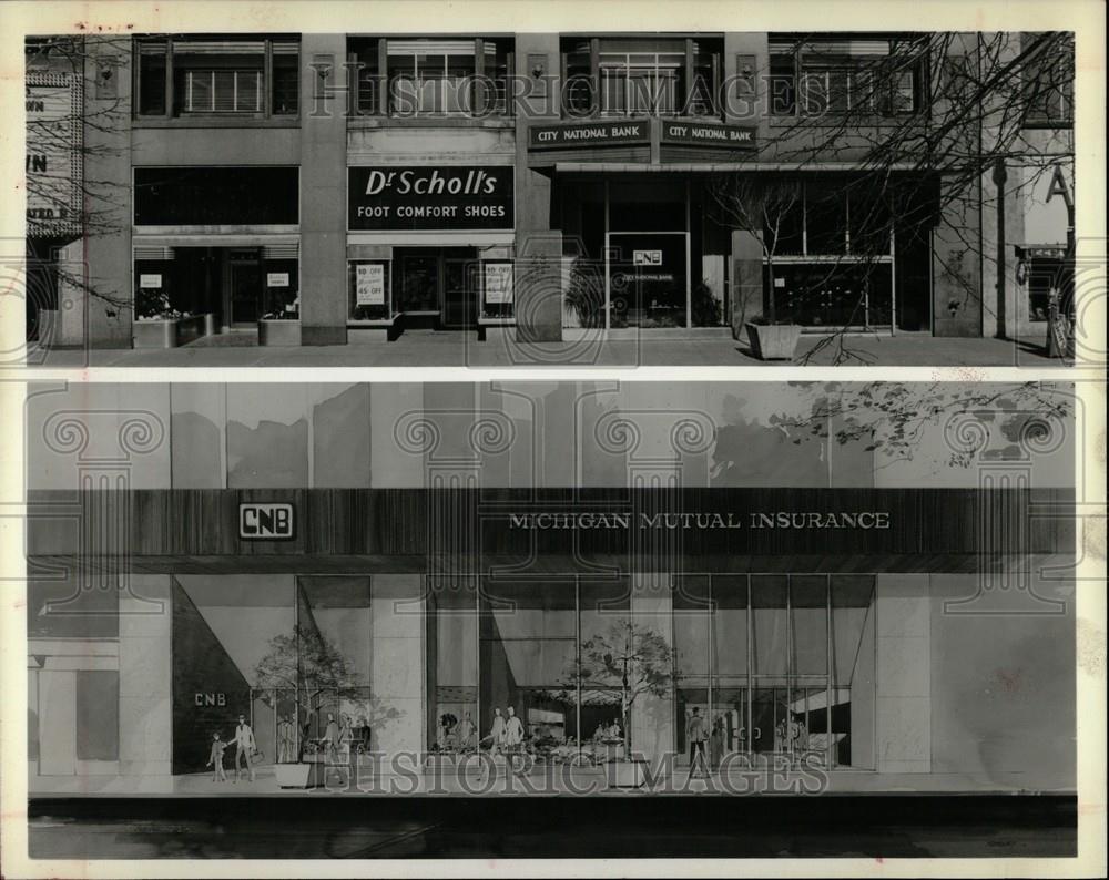 1977 Press Photo Michigan Mutual Insurance Co. Building - Historic Images