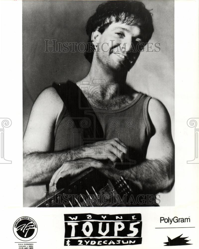 1992 Press Photo Wayne Toups american cajun singer - Historic Images