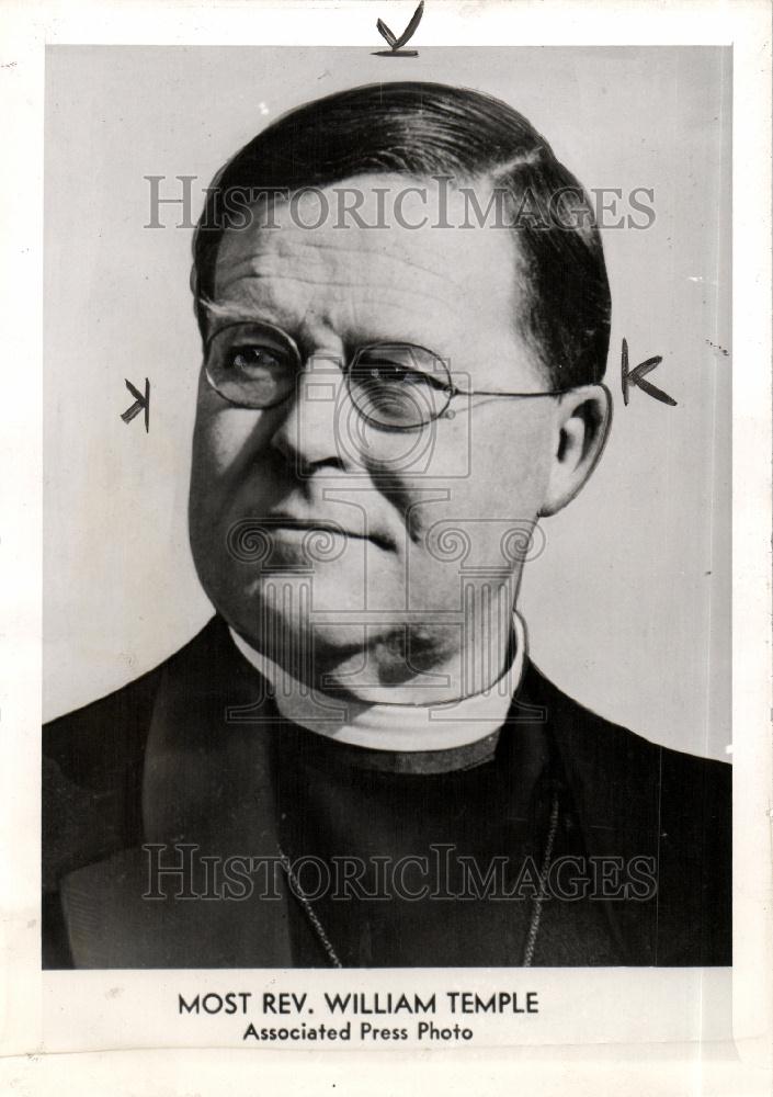 1944 Press Photo William Temple Rev. - Historic Images