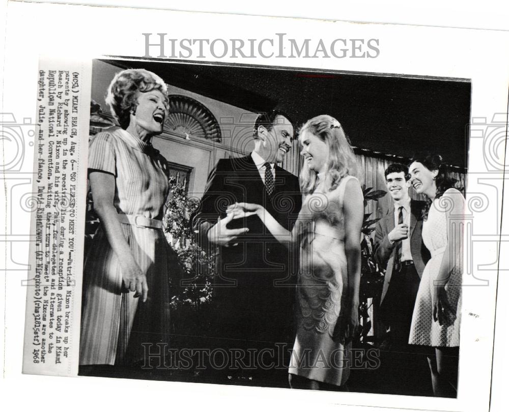 1968 Press Photo patricia nixon delegates reception - Historic Images