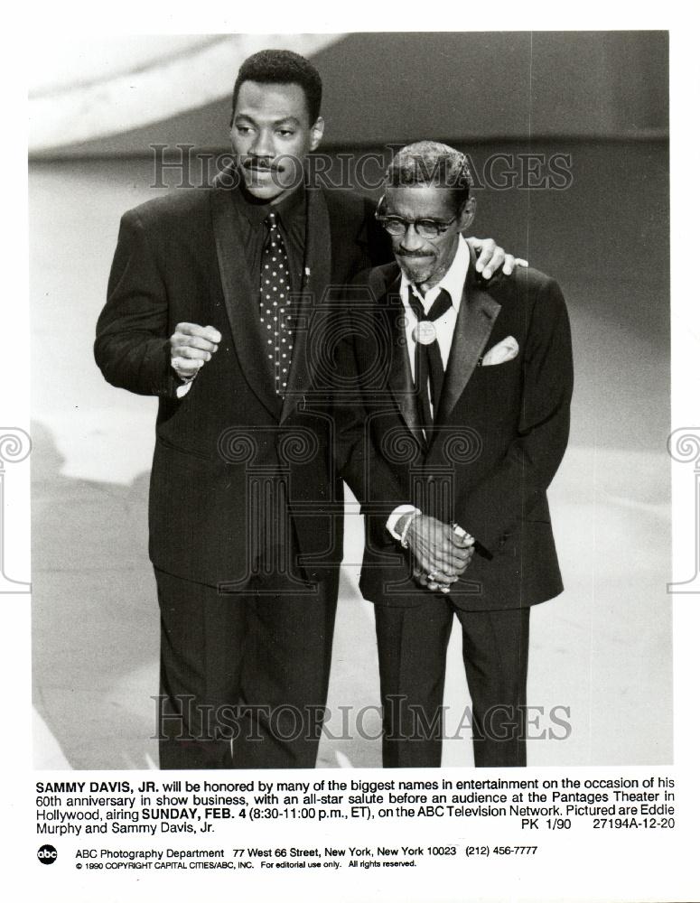 1990 Press Photo Samuel George SAMMY DAVIS ACTOR - Historic Images