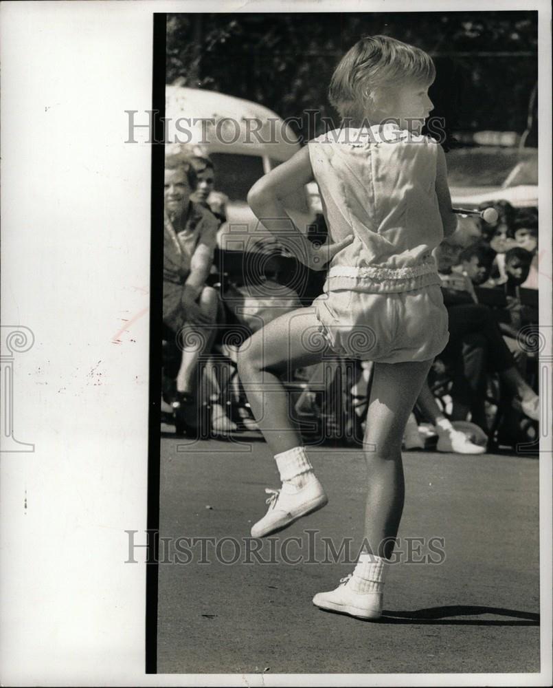 1969 Press Photo Michigan State Fair Terri Rainer Baton - Historic Images