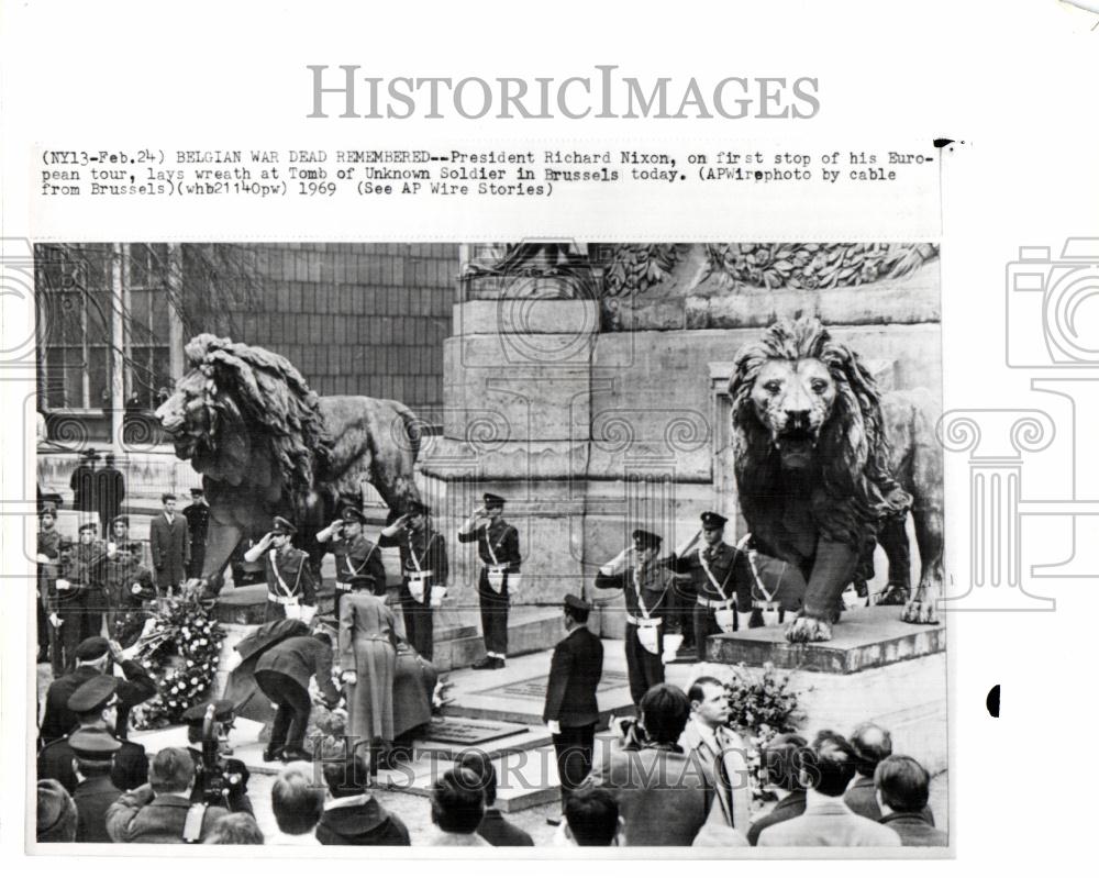 1969 Press Photo richard nixon european tour - Historic Images