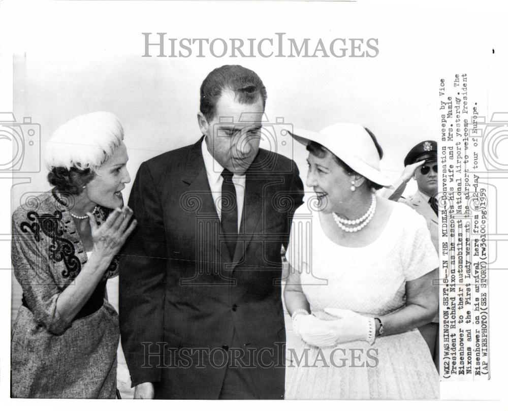 1959 Press Photo Richard Nixon vice president - Historic Images