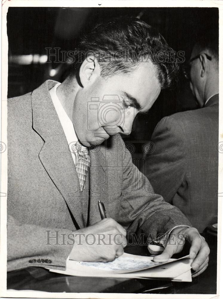 1957 Press Photo Richard M. Nixon Vice President - Historic Images