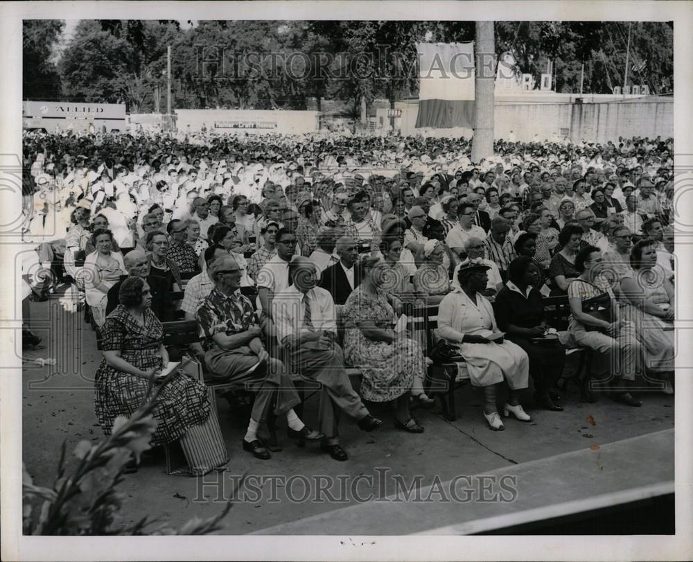 1961 Press Photo Michigan State Fair Sunrise Church - Historic Images