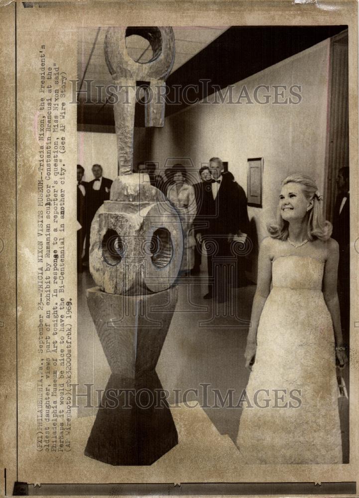 1969 Press Photo Tricia Nixon daughter president - Historic Images