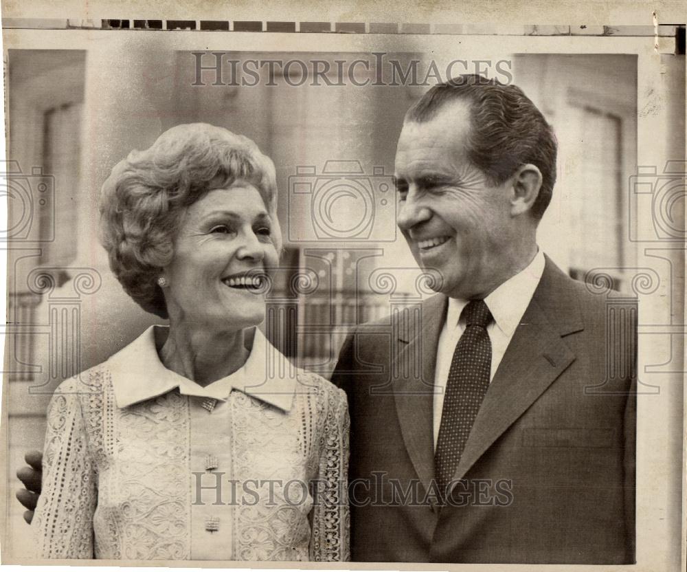 1971 Press Photo Pat Nixon, 37th President of US - Historic Images