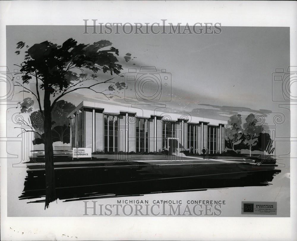 1966 Press Photo Michigan Catholic Conference - Historic Images