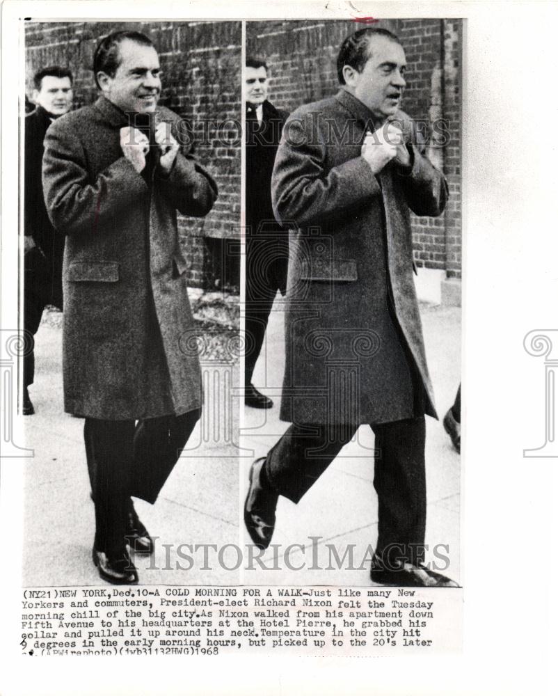 1969 Press Photo Richard Nixon Hotel Pierre Fifth Ave. - Historic Images