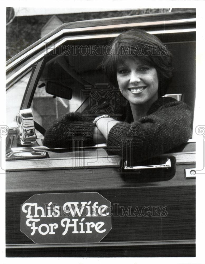 1985 Press Photo Pam Dawber surrogate Wife Hire - Historic Images