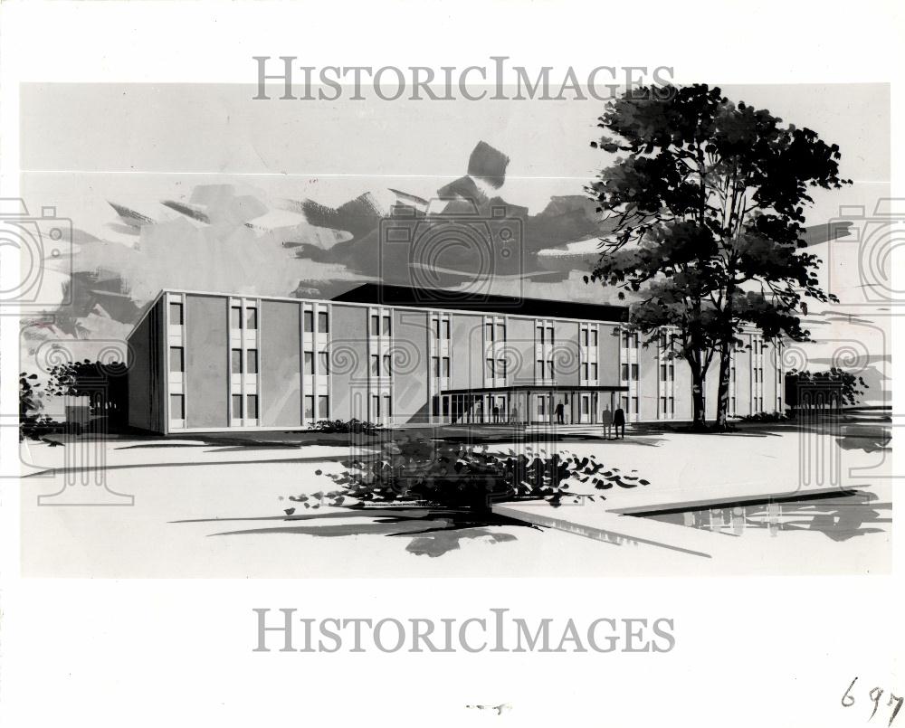 1965 Press Photo science building Lawrence Technology - Historic Images
