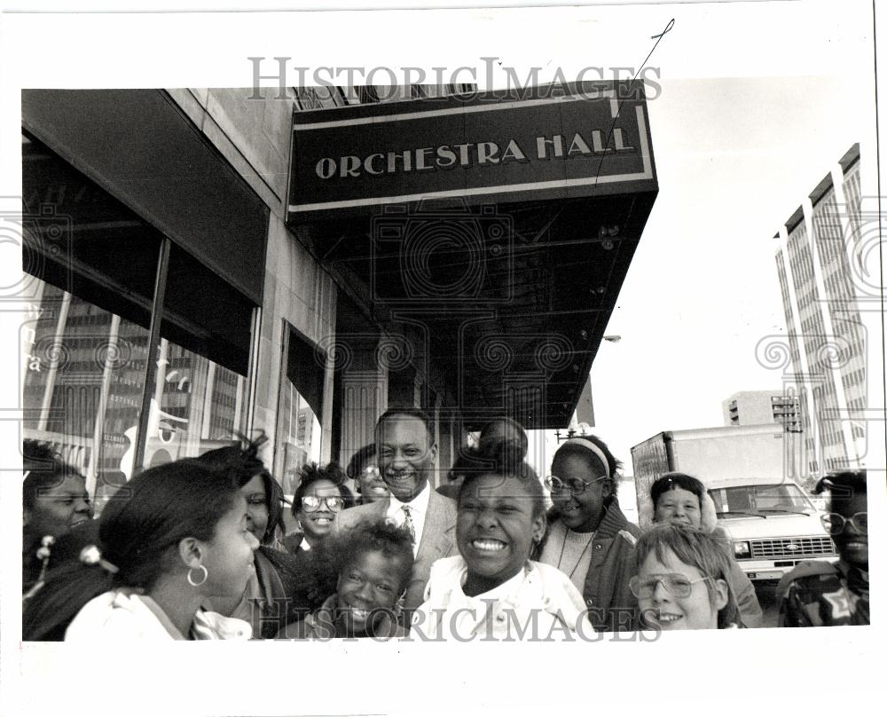 1990 Press Photo William Terry Detroit Symphony Student - Historic Images