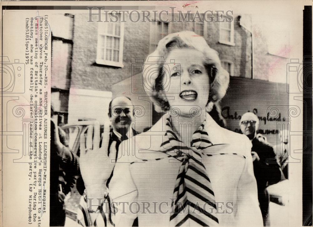 1978 Press Photo Margaret Thatcher conservative party - Historic Images