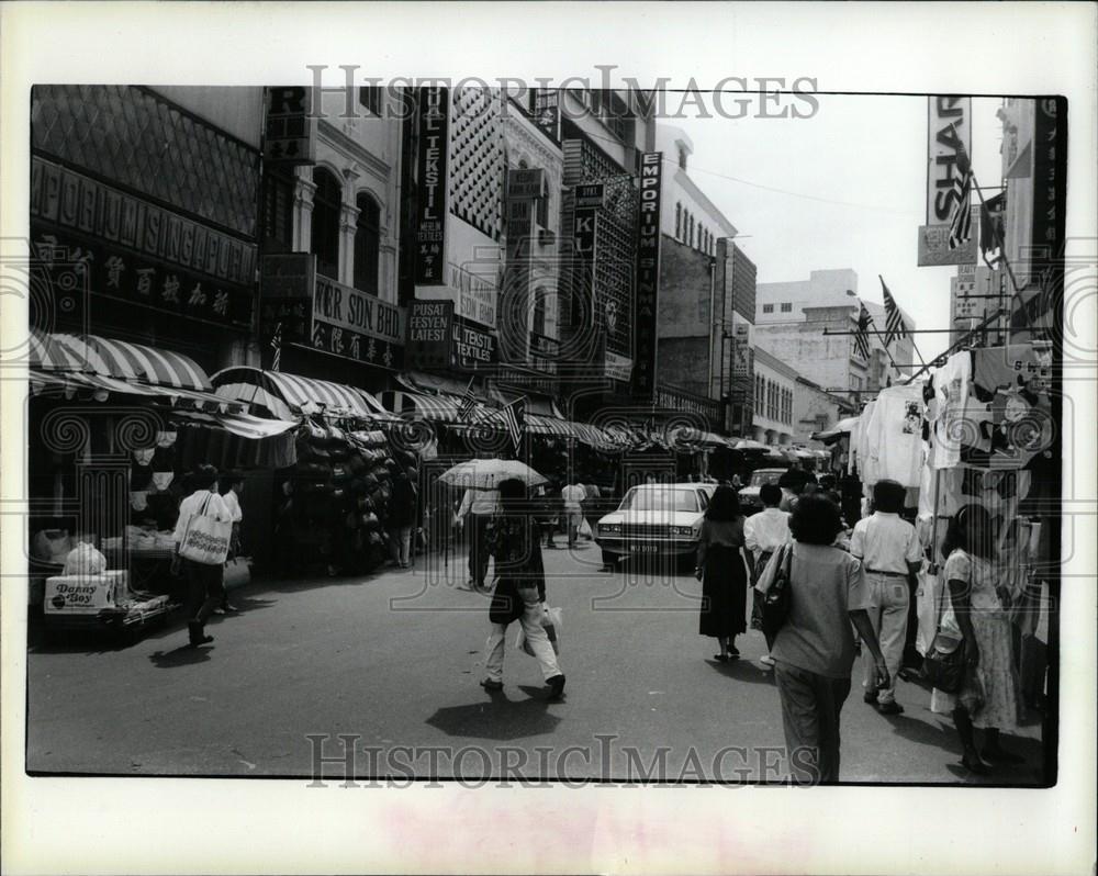 1990 Press Photo Chinatown in Kuala Lumpur - Historic Images