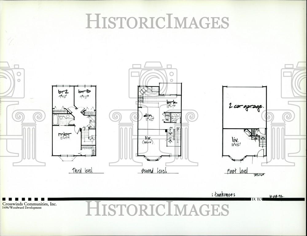 Press Photo Main Street Square- Condos - Historic Images