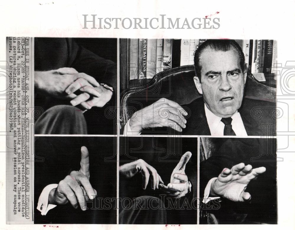 1971 Press Photo Republican Richard Nixon President - Historic Images