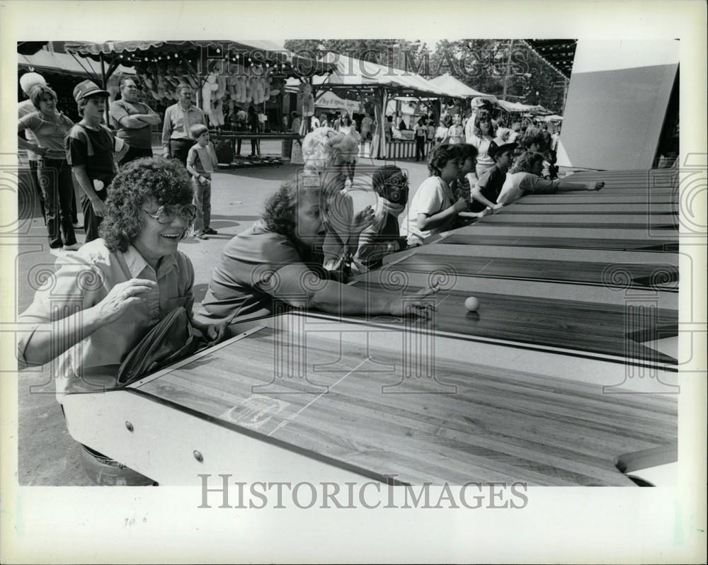 1985 Press Photo Michigan State Fair Historic Event - Historic Images