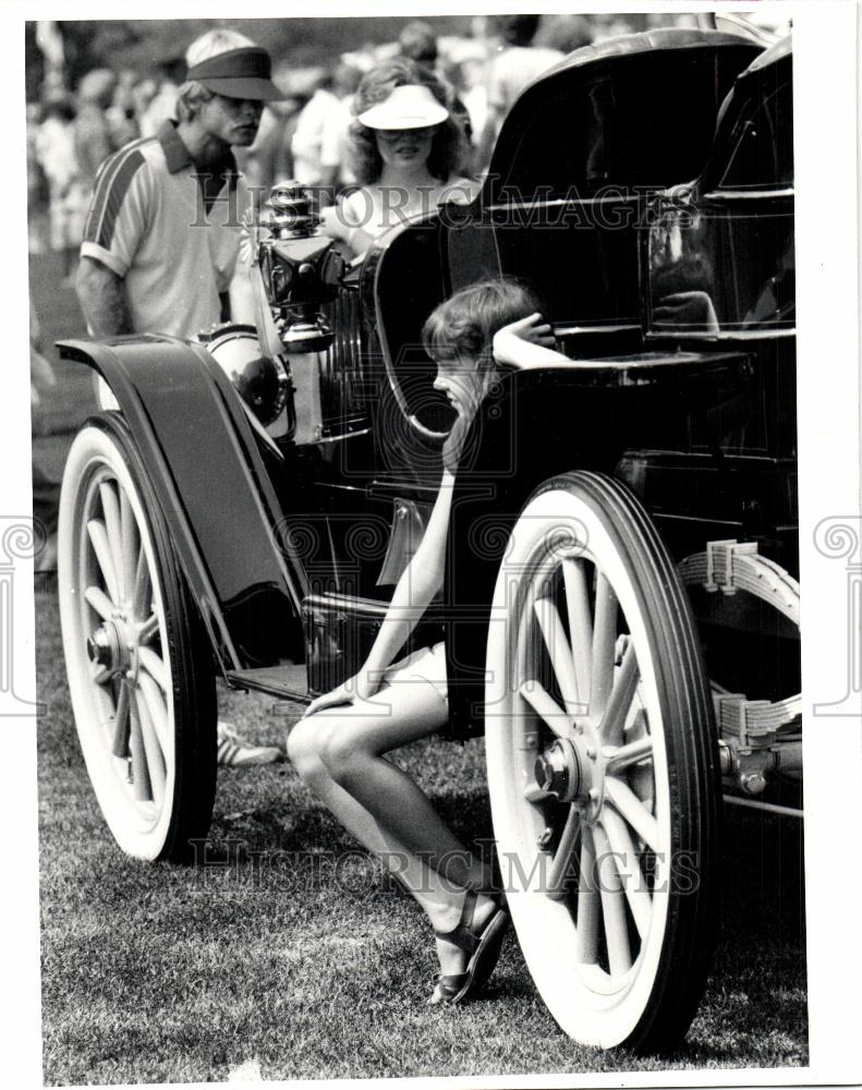 1982 Press Photo Heather May Stenley Steamer Automobile - Historic Images