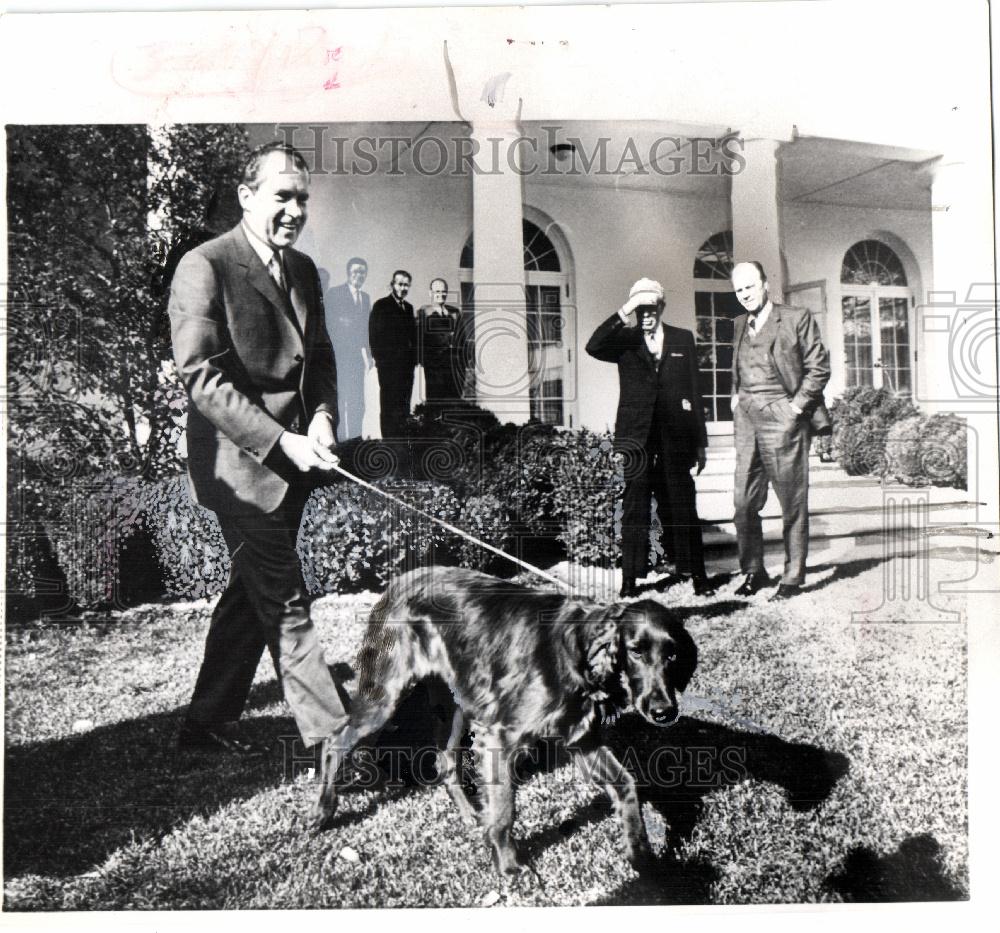 1969 Press Photo Richard Nixon President Tim - Historic Images