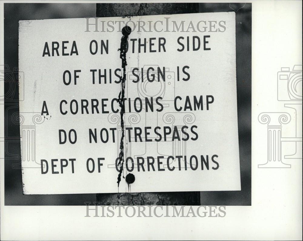 1981 Press Photo parole camps department of corrections - Historic Images