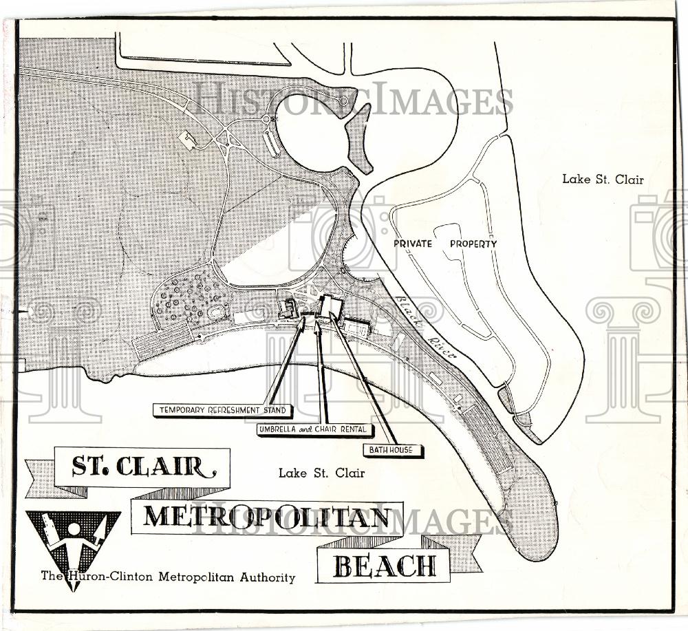 1950 Press Photo Metropolitan Beach Metro Park - Historic Images