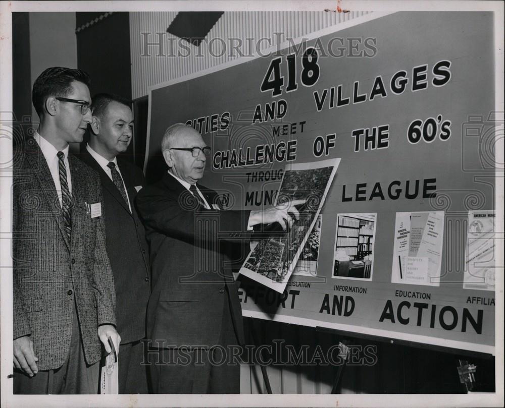 1960 Press Photo Michigan Municipal League nonprofit - Historic Images