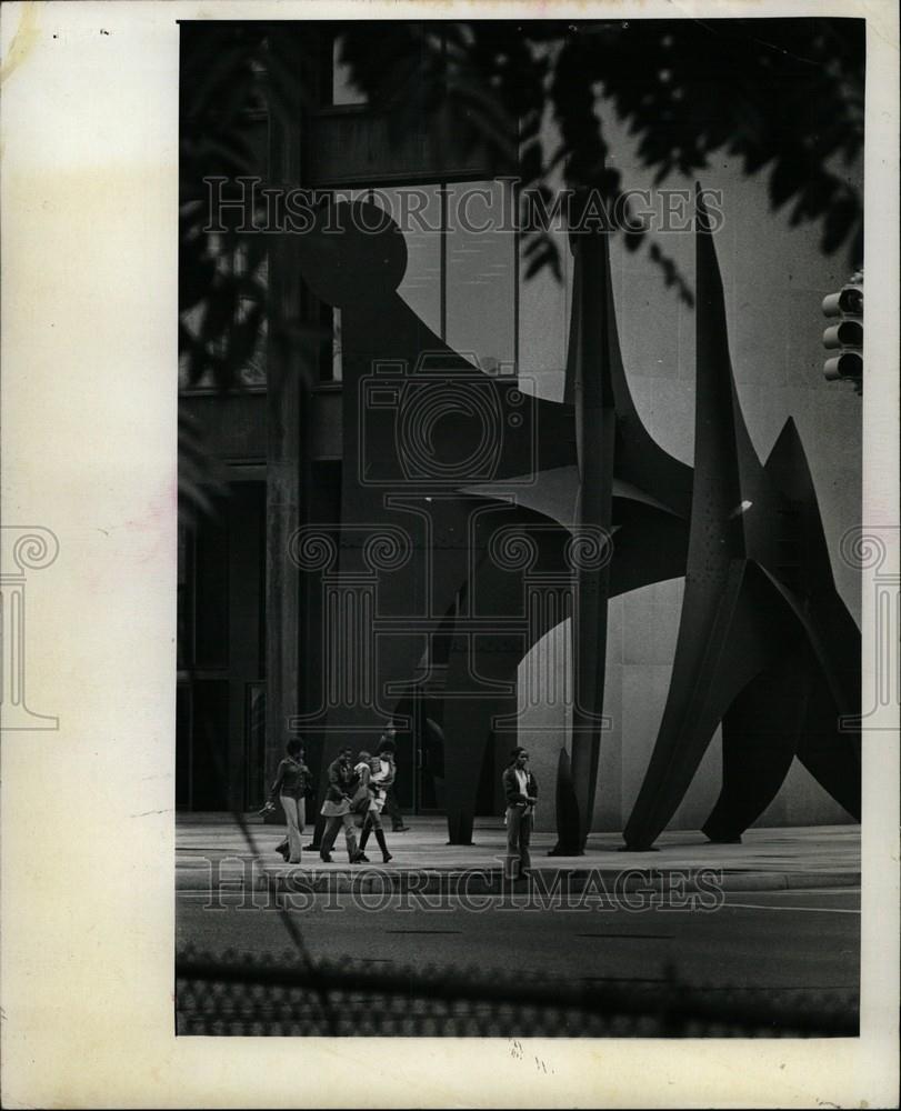 1974 Press Photo Michigan Bell Telephone Building - Historic Images