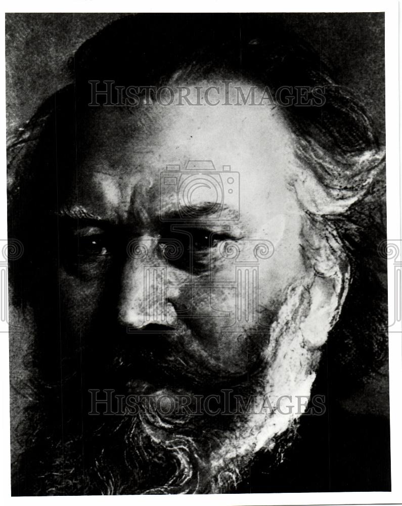 Press Photo Johannes Brahms Composer Pianist - Historic Images