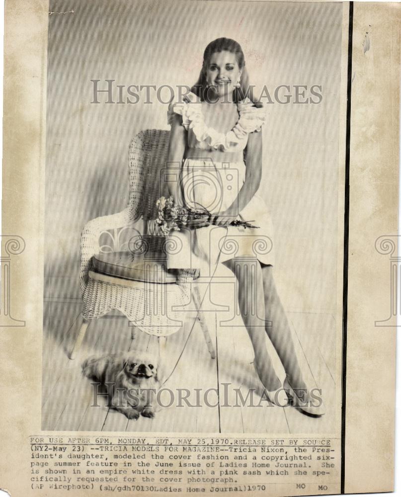 1970 Press Photo Tricia Nixon Ladies Home Journal cover - Historic Images