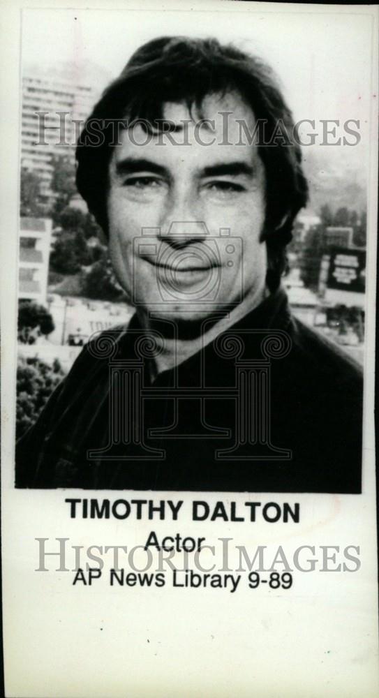 1989 Press Photo Timothy Dalton Welsh actor - Historic Images