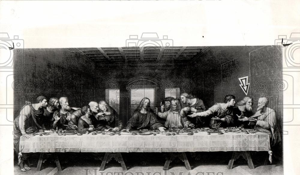 1952 Press Photo The Last Supper Leonardo da Vinci - Historic Images