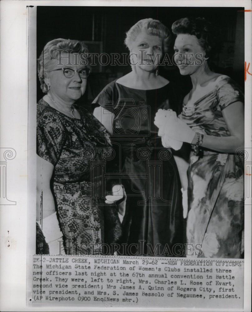 1962 Press Photo MI State Federation of Womens Clubs - Historic Images