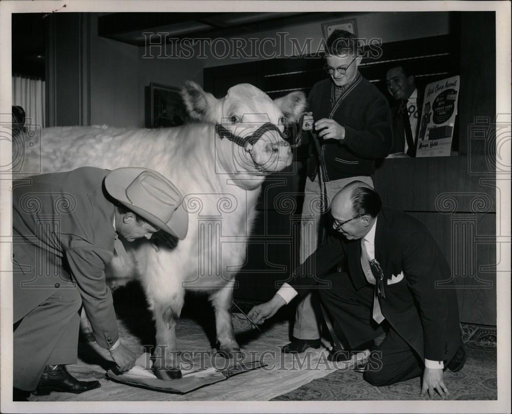 1961 Press Photo Geo McLachlan Jr. Edward Bricker - Historic Images