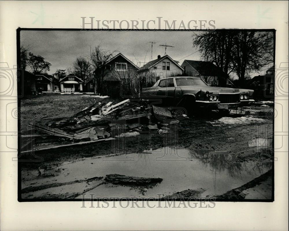 1987 Press Photo Fairgrounds Michigan neighborhood - Historic Images