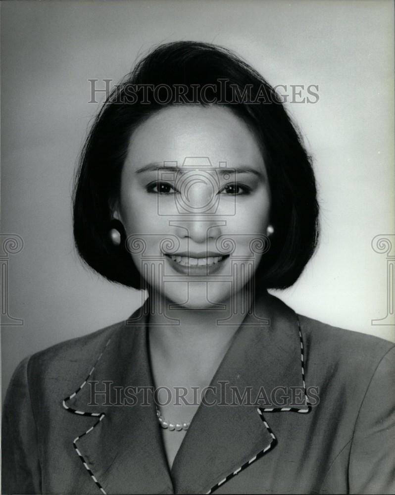 Press Photo Denise Dador, New Anchor, Reporter - Historic Images