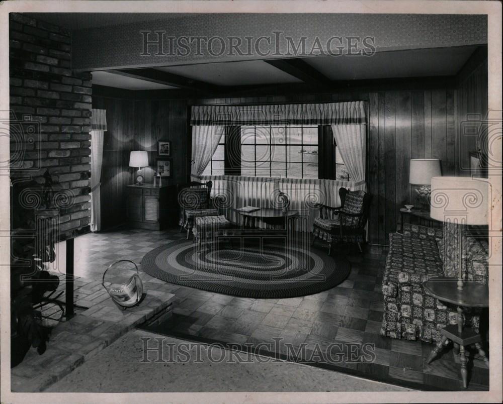 1966 Press Photo Living Room - Historic Images