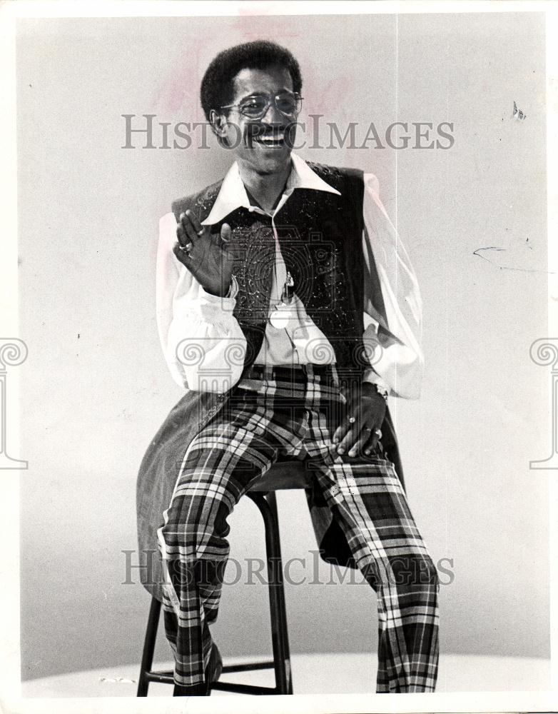 1973 Press Photo Sammy Davis Jr. Dancer Singer Rat Pack - Historic Images
