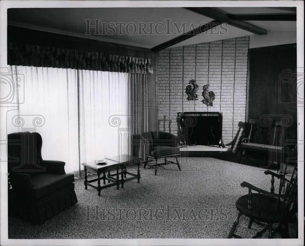 1963 Press Photo Family room Reo - Historic Images