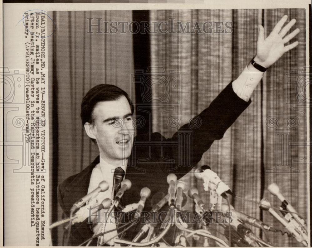 1976 Press Photo Gov. California Edmund Brown Jr. - Historic Images