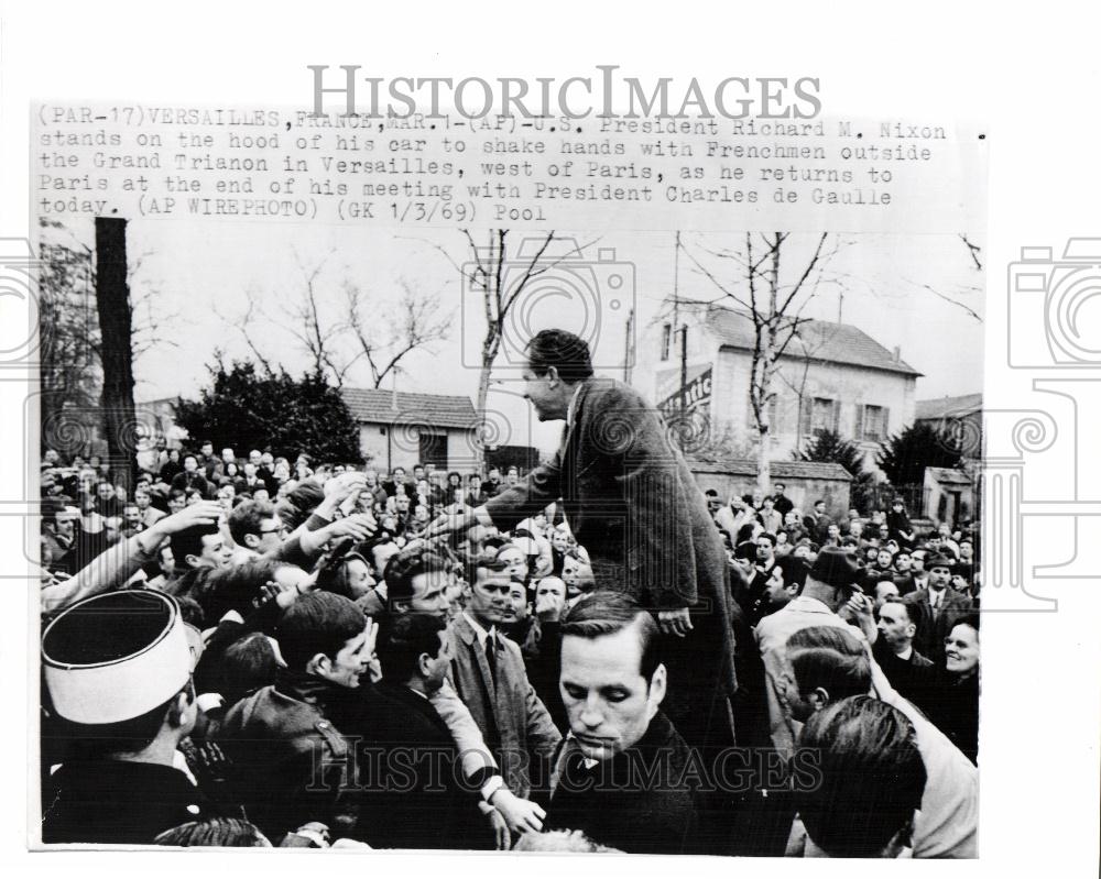 Press Photo Richard M. Nixon President U.S. 37th - Historic Images