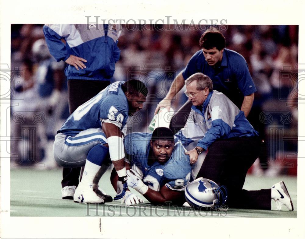 1991 Press Photo Jerry Ball Jerry Ball Football Lions - Historic Images