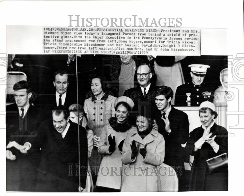 1969 Press Photo President Nixon Inaugural Parade - Historic Images