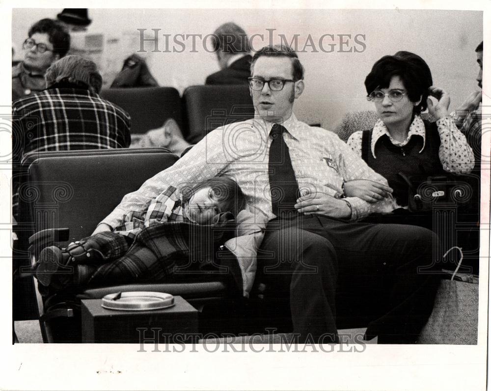 1973 Press Photo Metro Airport traffic jams - Historic Images