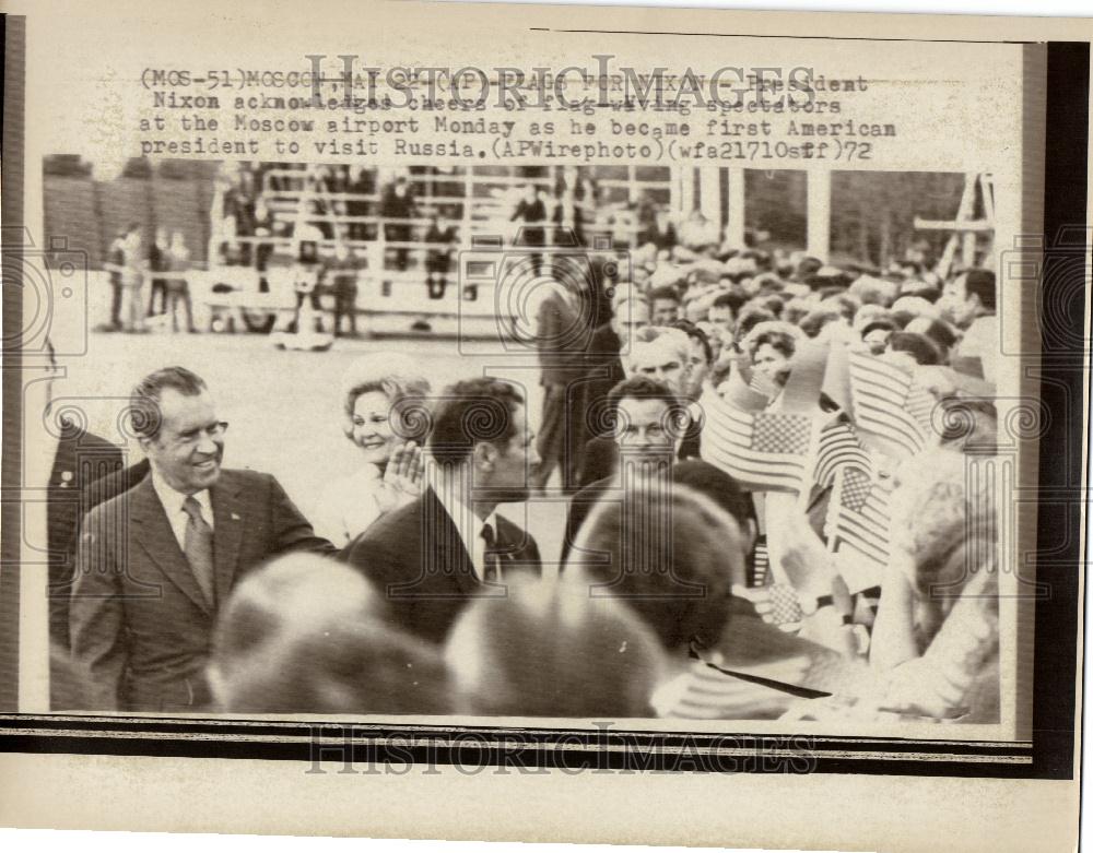 1972 Press Photo president nixon visit to russia first - Historic Images