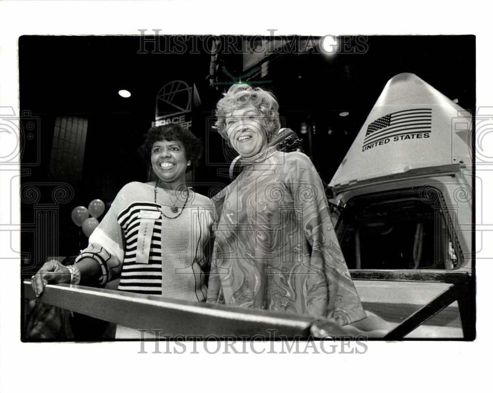 1986 Press Photo Marie Teasley Lee Murray Detroit - Historic Images